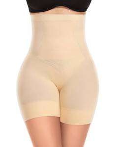 lot 5917 image: Womens Tummy Control Shaper Shorts for Under Dresses WN0023(04# Beige,Large)