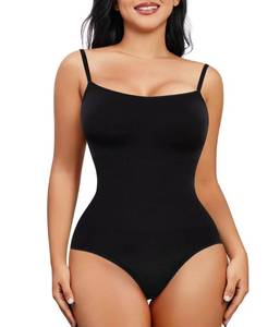 lot 5919 image: Nebility Shapewear Bodysuit for Women - Tummy Control Square Neck Body Suit S