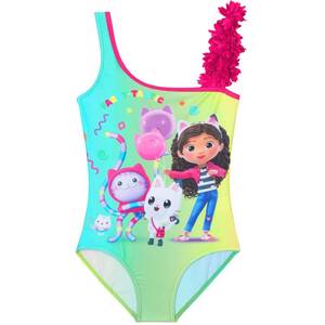 lot 5948 image: Get Trend Gabbys Dollhouse One Piece Swimsuit for Girls Teens Bathing Suit Swim Suit (Pink Gabbys Dollhouse, 6-7 Years)