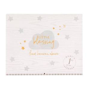 lot 5971 image: C.R. Gibson Babys First Year Calendar, 11 x 18, Little Blessings