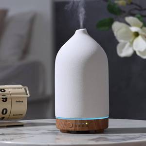 lot 3593 image: Gooamp 200ML Ceramic Essential Oil Diffuser for Home, Stone Diffuser