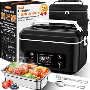 lot 3601 image: Electric Heated Lunch Box, 5.5 Cup, 24000mAh, 3D-5-Side Heating