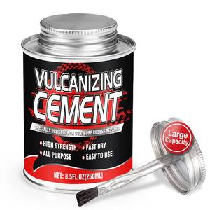lot 3607 image: Chemical Vulcanizing Cement   Fast-Dry Rubber Cement Tire Patch Kit, 8.5 oz