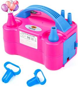 lot 3620 image: Electric Balloon Pump, Portable Dual-Nozzle Inflator 110V 600W for Party