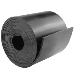 lot 3663 image: DGSL Neoprene Rubber Strip, 4 W x 18 T x 10 L Solid Rubber Roll