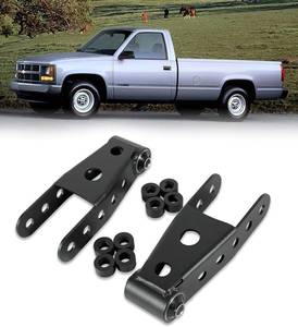 lot 3665 image: 2-3 Rear Drop Lowering Shackles kit for Chevy Silverado Sierra 1500 C1500
