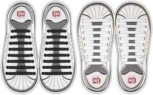 lot 3712 image: INMAKER No Tie Shoelaces, Pack of 2, Elastic Shoe Laces for Kids and Adults