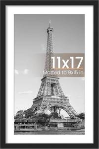 lot 3734 image: upsimples 11x17 Picture Frame, Wall Decor Poster Frames, Black 1 Pack