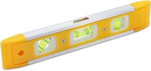lot 3766 image: DTDNZKN 9 (23cm) Torpedo Level Magnetic with 3 Bubble Spirit Levels