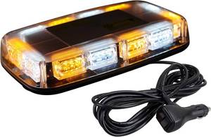 lot 3792 image: ASPL 48-LED Roof Strobe Lights, Magnetic Base, 12-24V, AmberWhite