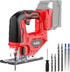 lot 3806 image: Compatible with Milwaukee 18V battery. Jig Saw, 2900RPM, 0 -45  Bevel, 3-Position Orbital, LED Light - Tool Only