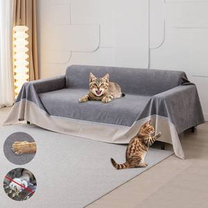 lot 3829 image: Loiion Cat Scratch Proof Furniture Protector Waterproof Sofa Cover 134x91