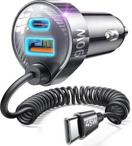 lot 3839 image: LISEN 90W for iPhone 17 16 15 Pro Max Car Charger USB C Fast Charge