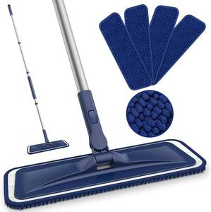 lot 3900 image: BPAWA Microfiber Mops for Floor Cleaning Flat Mop for Wood Laminate Tile