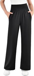 lot 3909 image: SINOPHANT Wide Leg Yoga Pants for Women Palazzo Pajama with Pockets S