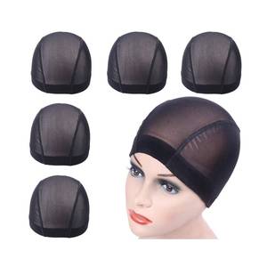 lot 3911 image: YANTAISIYU 5 Pcs Mesh Dome Caps for Wigs Stretchable Hairnets (Mesh Cap S)