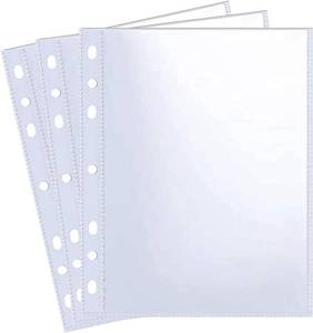 lot 3913 image: 30 Pack 60-Pocket 5x7 Ultra-Clear Photocard Sleeves for 6-Ring A5 Binder