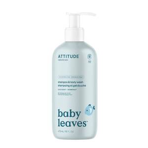 lot 3914 image: ATTITUDE 2-in-1 Shampoo & Body Wash for Baby, EWG Verified, Vegan, 16 oz
