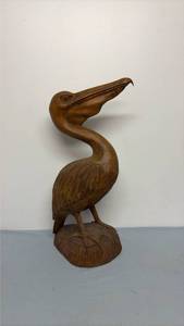 lot 376 image: Hand carved pelican