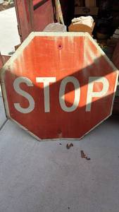 lot 427 image: Vintage Stop Sign