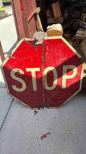 lot 428 image: Vintage Stop Sign