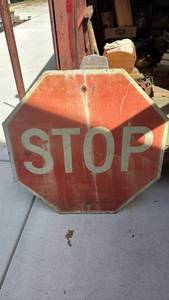 lot 431 image: Vintage Stop Sign