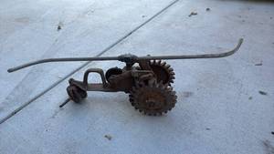 lot 433 image: vintage cast-iron walking lawn sprinkler tractor