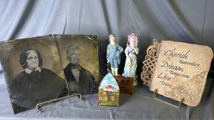 lot 455 image: Tin Type Pictures and Decor Items
