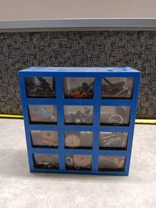 lot 1035 image: Vintage Electrical Tools & Components Storage Organizer