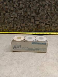 lot 1076 image: Perfect Print Thermal Calculator Rolls 2.25in x 2in 3-Pack