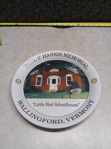 lot 1106 image: Paul P. Harris Memorial Little Red Schoolhouse Plate