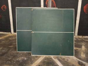 lot 1265 image: Green Ping Pong Table Top