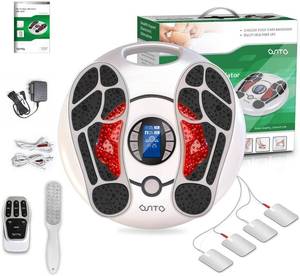 lot 747 image: OSITO EMS Foot Massager for Neuropathy, HSA Foot Circulation Stimulator, FSA Massager for Circulation and Pain Relief, 25 Modes 99 Intensities, Ideal for WomenMen,4 TENS Unit Muscle Stimulator Pads