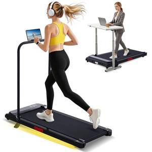 lot 752 image: Portable Walking Pad Treadmill for Home Small with Incline and Handle Bar - Retail $100