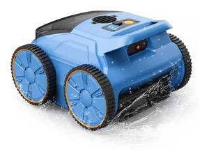 lot 760 image: Cordless Robotic Pool Cleaner, 180 Mins Runtime Self-Parking Pool Vacuum for Above Ground Pools, Wall Climbing Automatic Pool Robot - NOT Suitable for Pools with Sharp StepsRaised Drains - Retail $0