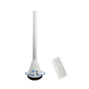 lot 761 image: HINEIBER Bladeless Tower Fan with 9 Speeds, 80° Wide Oscillating Cooling Fan, Electric Standing Floor Fan with 8H Timer, Space-Saving Design for Bedroom Office - Retail $129
