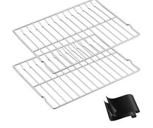 lot 765 image: 316067902 Oven Rack Replacement for Frigidaire Stove Oven Racks,22.6x 16316067902 Rack-Flat For Kenmore Gas Stove Range Oven Parts 304 Stainless Steel Oven Baking Wire Rack With 2ps Oven Liners - Retail $0