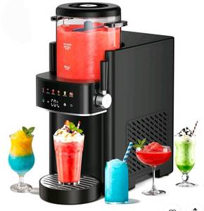 SUDILO Slushie Machine, Home Frozen Drink & Ice Cream Maker, No Ice Needed, Rapid Chill & Temperature Control, Multi-Use for Margarita, FrappÃ©, Easy to Clean, Black - Retail: $160