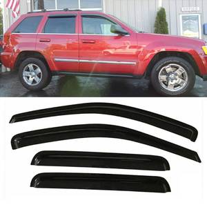 lot 808 image: Window Visors Rain Guards for 2011-2021 Jeep Grand Cherokee 94252 - Retail $1,067