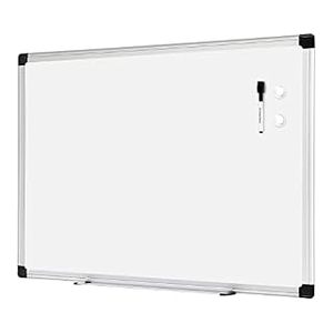 lot 810 image: Amazon Basics Magnetic Dry Erase White Board, 36 x 24-Inch Whiteboard - Silver Aluminum Frame (B07K6B8Q5V) - Retail $57