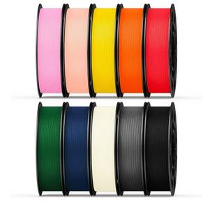 lot 825 image: UJOYBIO PETG Filament 1.75mm 1KG10, 3D Printer Filament Bundle, High Strength and Tangle Free Dimensional Accuracy - 0.03mm, Easy to Use Fit for Most FDM Printers, 10 Pack Bundle - Retail $0