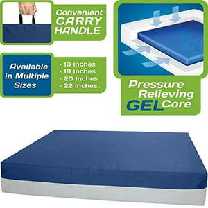 lot 894 image: Kolbs Gel Extreme  Wheelchair Cushion Gel Seat Cushion  3 Inch Thick (18  x 16  x 3 ) - Retail $58