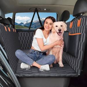 lot 897 image: Chumajor L Back Seat Extender for Dogs,Soft Bottom,Waterproof,400 lb,Black - Retail $80