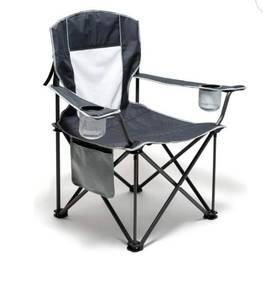 lot 921 image: SUNNYFEEL Padded Oversized Camping Chair with Cup Holders - Retail $0