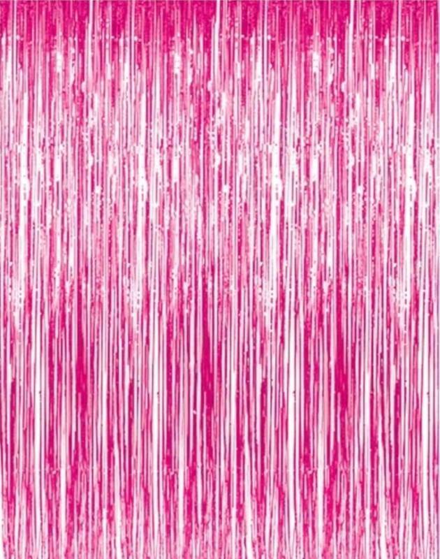 lot 27427 image: Tinsel Foil Fringe Curtains - Retail $6