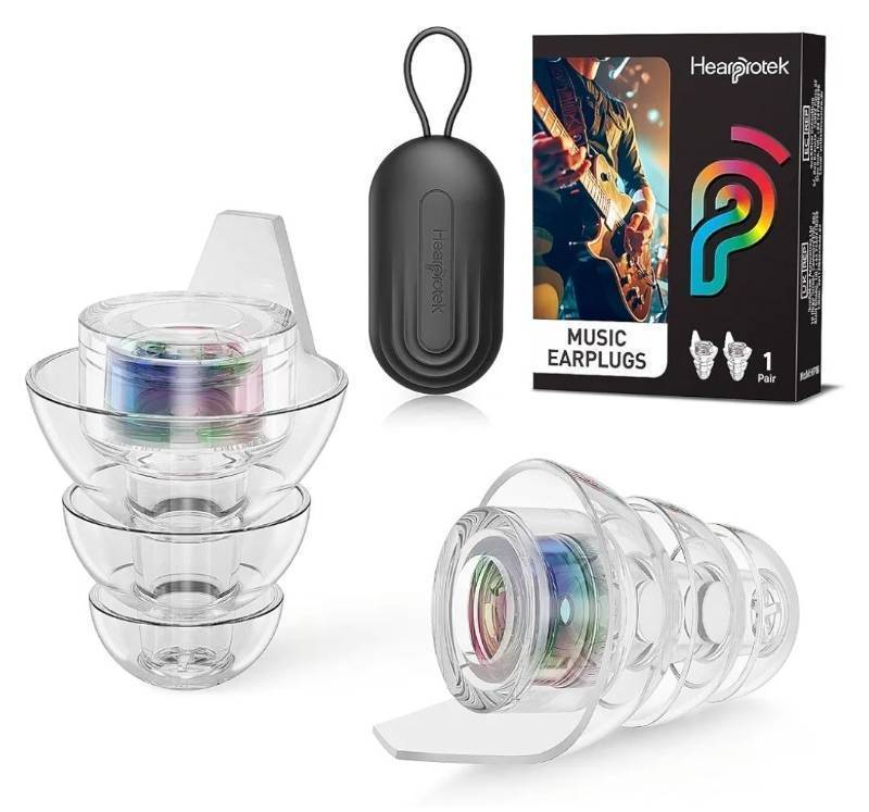 lot 63574 image: Hi-Fi Spirit Concert Ear Plugs, High Fidelity Silicone Music Earplugs for Concerts, Noise Reduction, Hearing Protection, Motorcycle, Musicians, Rave, Dj, Tinnitus Relief (Small Size) - Retail $10