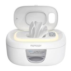 lot 18251 image: Momcozy Baby Wipe Warmer, Innovative Spring Design,Large Capacity Dispenser - Retail $40