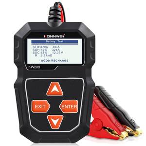 lot 18260 image: 12V Car Battery Tester, Battery Load Tester Automotive 12V Alternator Starter Tester Digital Auto Battery Analyzer Charging Cranking System Tester for Car Truck Marine Motorcycle Boat - Retail $26