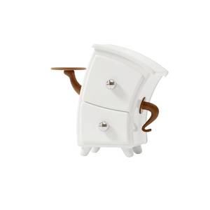 lot 18278 image: Resin Desk Organizer with Drawers - Funky Storage Cabinet Statue with Key Tray - Whimsical Room Decor for Jewelry, Hair Accessories & Office Supplies, Unique Housewarming Gift for Women - Retail $25