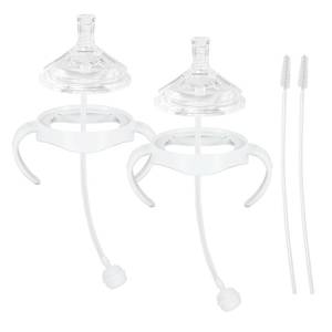 lot 18283 image: Straw Cup Soft Spout Conversion Kit for Philips Avent Natural Baby Bottle, 2 Pack - Retail $9